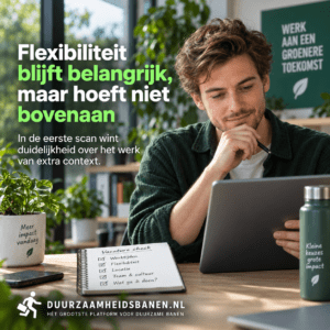 Flexibiliteit blijft belangrijk, maar hoeft niet bovenaan